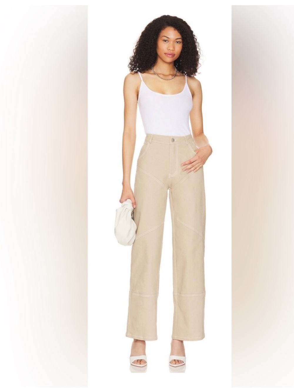 BY.DYLN wide Leg Pants in bone Cyrus pant - Picture 4 of 5